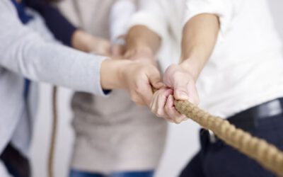 Erfolgreiche Teamarbeit zieht an einem Strang